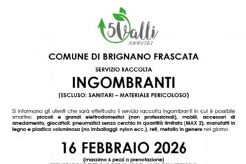 Manifesto raccolta rifiuti ingombranti